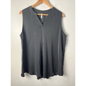 Anyhold Black Sleeveless Blouse Size XL NWT